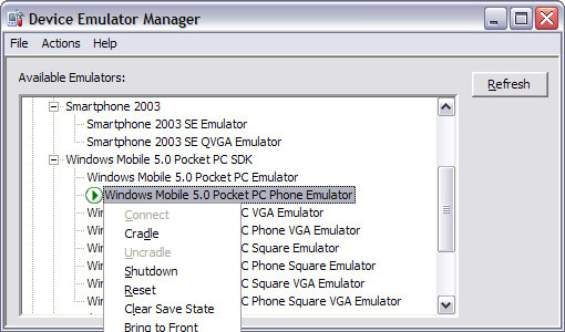 Emulator Manager Cradle