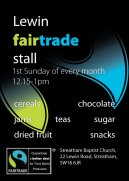 Lewin Fair Trade weekend front (Streatham Baptist Church)